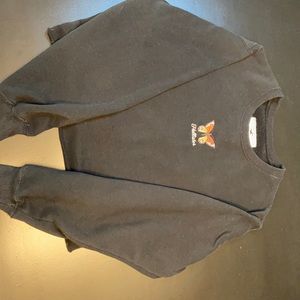 Hollister black Long sleeve crop top